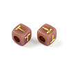 Plating Acrylic Beads OACR-N140-01B-T-2