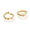 Brass Twisted Open Jump Rings KK-M207-01G-01-2
