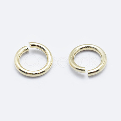 Brass Open Jump Rings X-KK-G331-08-3x0.5-NF-1