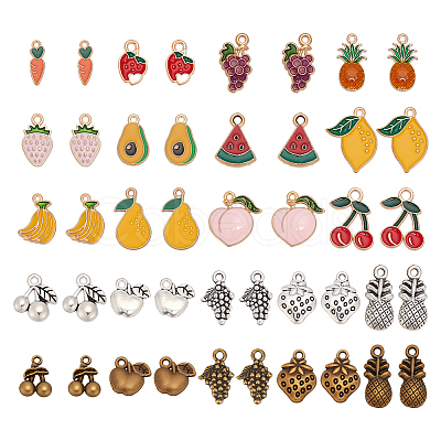 44Pcs 22 Styles Alloy Pendants FIND-AR0006-38-1