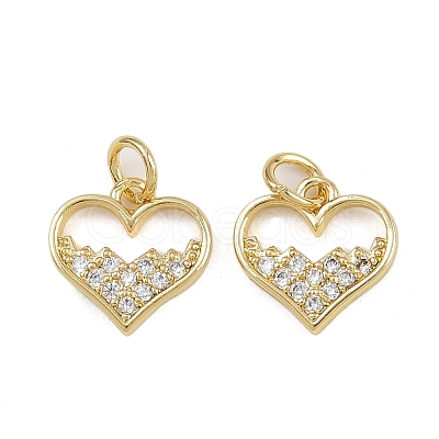 Brass Micro Pave Cubic Zirconia Pendants ZIRC-I367-05G-09-1
