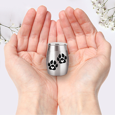 1Pc Column Mini Stainless Steel Urn for Human Pet Ashes AJEW-AR0001-84H-1