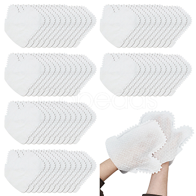 80Pcs Non-woven Fabrics Disposable Gloves AJEW-GO0005-18-1