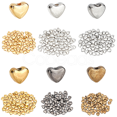 420Pcs 6 Colors Tibetan Style Alloy Beads TIBEB-PH0004-89-1