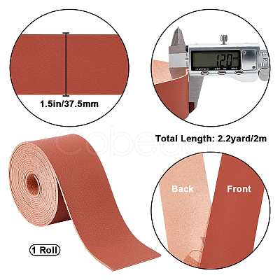 2M Flat Microfiber Imitation Leather Cord FIND-WH0420-75C-02-1