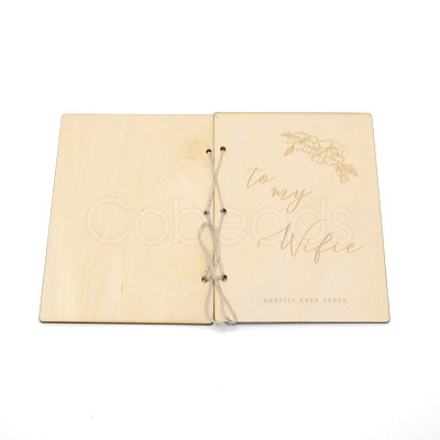 Creative Wooden Greeting Cards DIY-WH0196-66-1