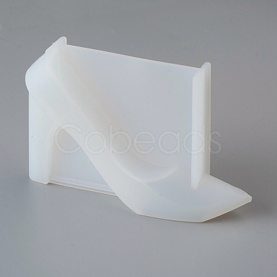 DIY 3D High-heeled Shoes Silicone Molds AJEW-D046-20-1