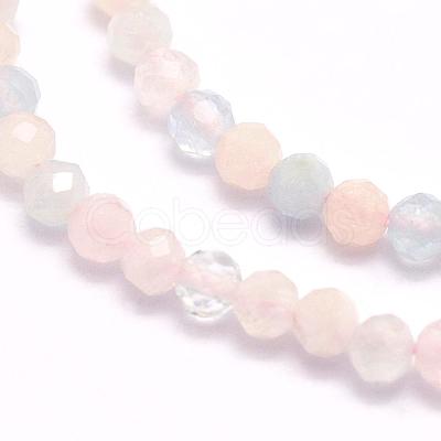 Natural Morganite Beads Strands G-F509-08-2mm-1