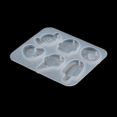 Ice Cream/Cake/Donut Pendant DIY Silicone Mold DIY-K073-09C-1
