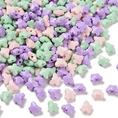 Opaque Acrylic Beads SACR-D009-02O-1
