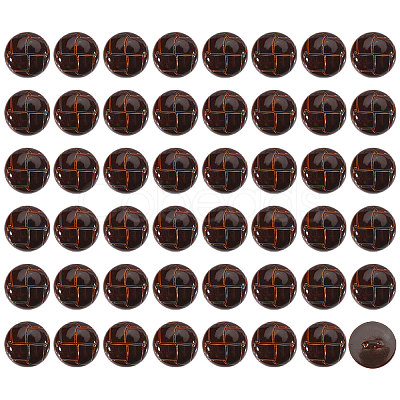 1-Hole Plastic Buttons BUTT-CA0001-34A-1