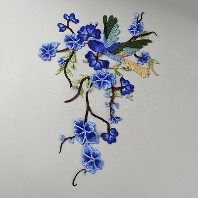 Polyester Iron on/Sew On Patches PATC-WH0016-17-1