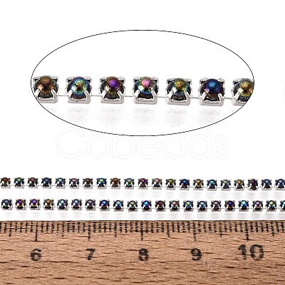 Iron & ABS Plastic Imitation Pearl Tennis Chains CH-Q006-01A-04-1