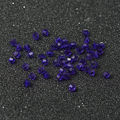 Faceted Bicone Imitation Crystallized Crystal Glass Beads X-G22QS072-1