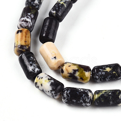 Natural Yellow Turquoise(Jasper) Beads Strands G-N346-01A-15-1