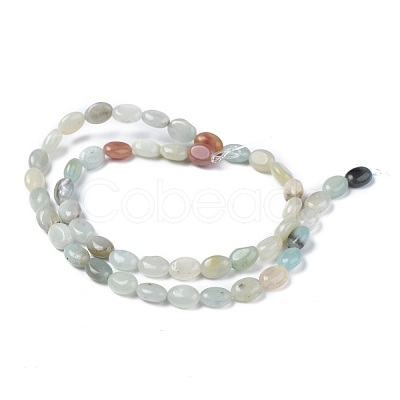 Natural Flower Amazonite Beads Strands G-Z006-A20-1