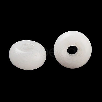 Natural White Jade European Beads G-C134-04C-1