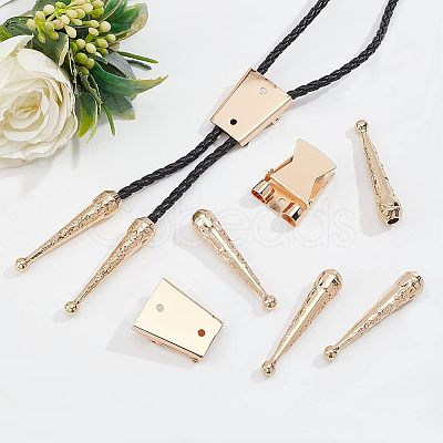 Nbeads 3Pcs Iron Bolo Tie Slide Clasps FIND-ANB0003-18LG-1