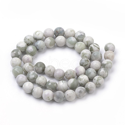 Natural Peace Jade Beads Strands G-S259-25-10mm-1