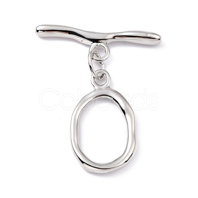 Rack Plating Brass Toggle Clasps KK-B036-06P-1