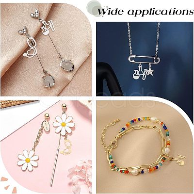 16Pcs 4 Style 201 Stainless Steel Charms STAS-DC0006-17-1
