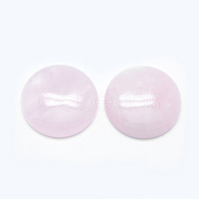 Natural Rose Quartz Cabochons G-E492-F-02-1