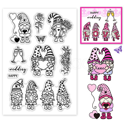 Custom PVC Plastic Clear Stamps DIY-WH0618-0132-1