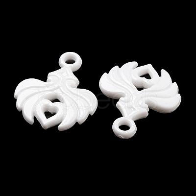 Valentine's Day Opaque Acrylic Pendants SACR-L007-042E-1