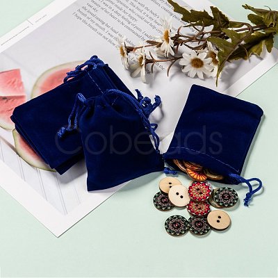 Rectangle Velvet Pouches X-TP-R002-7x9-03-1