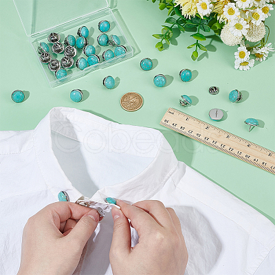30Pcs Stainless Steel Brooches JEWB-PH01297-1