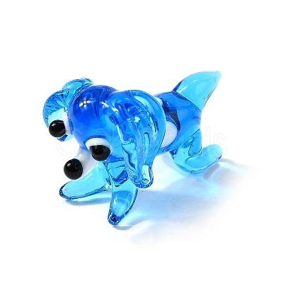 Handmade Lampwork Puppy Home Display Decorations LAMP-J084-24-1