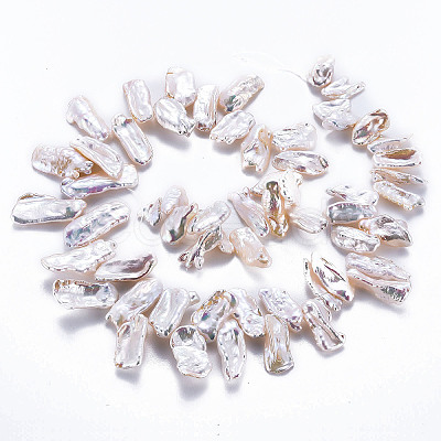 Natural Keshi Pearl Beads Strands PEAR-S020-H07-1