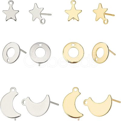 Unicraftale 304 Stainless Steel Stud Earring Findings STAS-UN0020-27-1