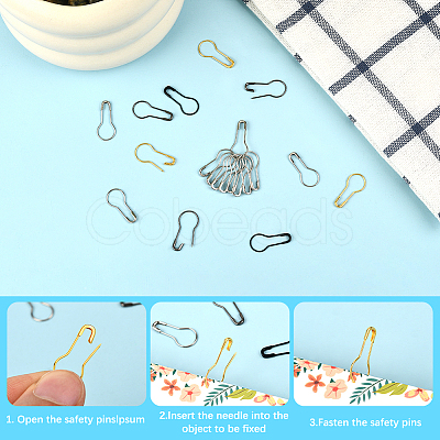 500Pcs 4 Colors Iron Brooch Findings IFIN-SP0001-46-1