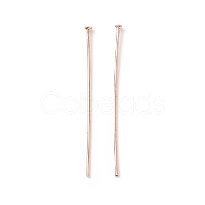 Brass Flat Head Pins KK-WH0058-03C-RG-1