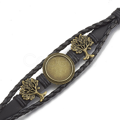 Imitation Leather Bracelet Making MAK-R024-03-1