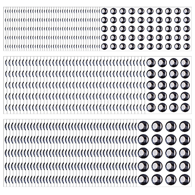 3 Sets 3 Styles Resin Self-adhesive Sticker DIY-FH0009-66-1