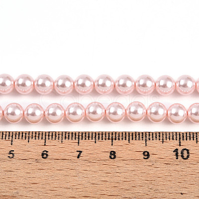 Baking Paint Pearlized Glass Pearl Bead Strands X-HY-N002-6mm-A10-1