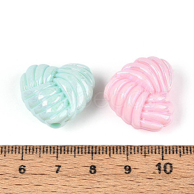 Opaque Acrylic Beads X-OACR-N150-01-1