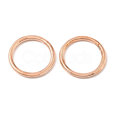 Alloy Soldered Closed Jump Rings KK-WH0052-05A-RG-1