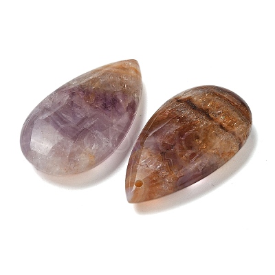 Natural Amethyst Lace Agate Pendants G-Z071-01-1
