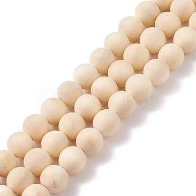 Natural Wood  & Porcelain & Synthetic Hematite Round Beaded Necklace for Women NJEW-JN03874-1