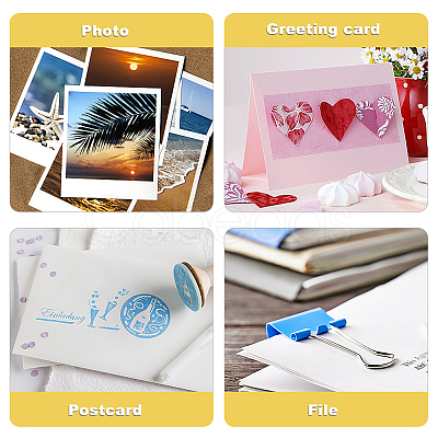 A5 PVC Loose Leaf Binder Postcard Phote Album with 50 Pockets Transparent Sleeve Protectors DIY-WH0028-44A-1