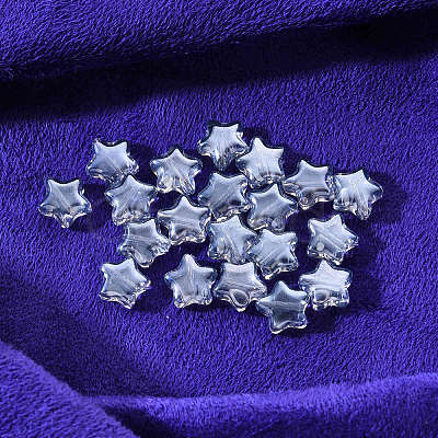 20Pcs Transparent Spray Painted Glass Beads GLAA-YW0001-14-1
