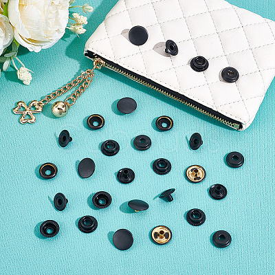 1Bag Brass Snap Buttons KK-GF0001-25EB-1