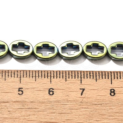 Electroplated Synthetic Non-magnetic Hematite Beads Strands G-L613-Z01-01H-1