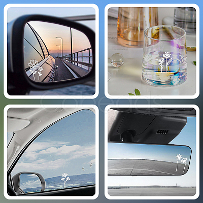 1Pc Waterproof PVC Electrostatic Stickers DIY-OC0013-20D-1