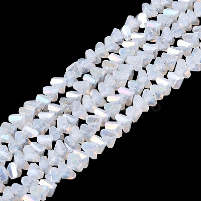 Electroplate Imitation Jade Glass Beads Strands EGLA-Q139-01A-B01-1