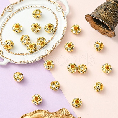 10Pcs Brass Beads RB-YW0001-19G-1
