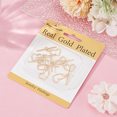8Pcs Brass Toggle Clasps KK-BBC0018-89-1